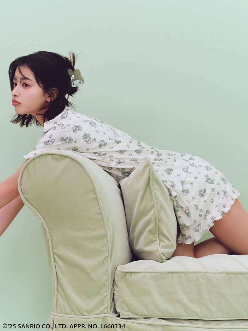 MY MELODY】【接触冷感】総柄開襟シャツ(シャツ＆ブラウス