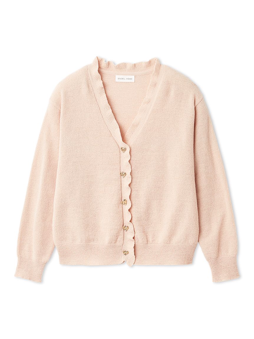 ハート釦フリルカーディガン(カーデ＆ガウン)｜スナイデルホーム