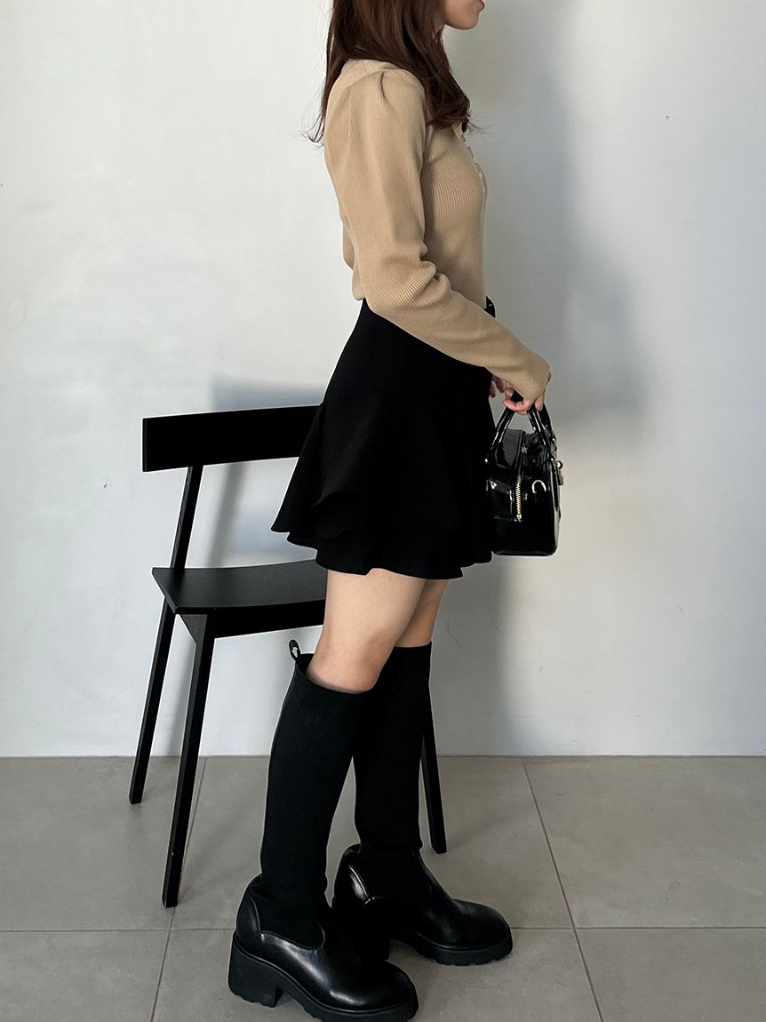 レイヤードフリルミニスカショーパン【SWFP255106追加生産分