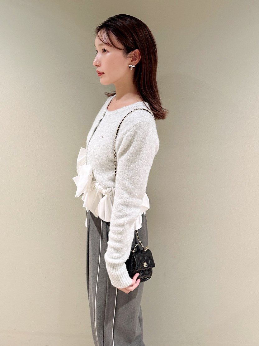 リボンモチーフカーディガン(ニット)｜トップス｜SNIDEL(スナイデル)の