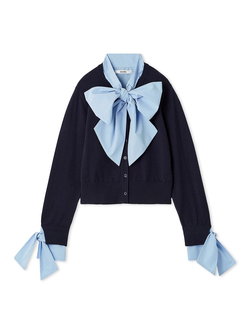 ボウタイドッキングニットプルオーバー(ニット)｜トップス｜SNIDEL