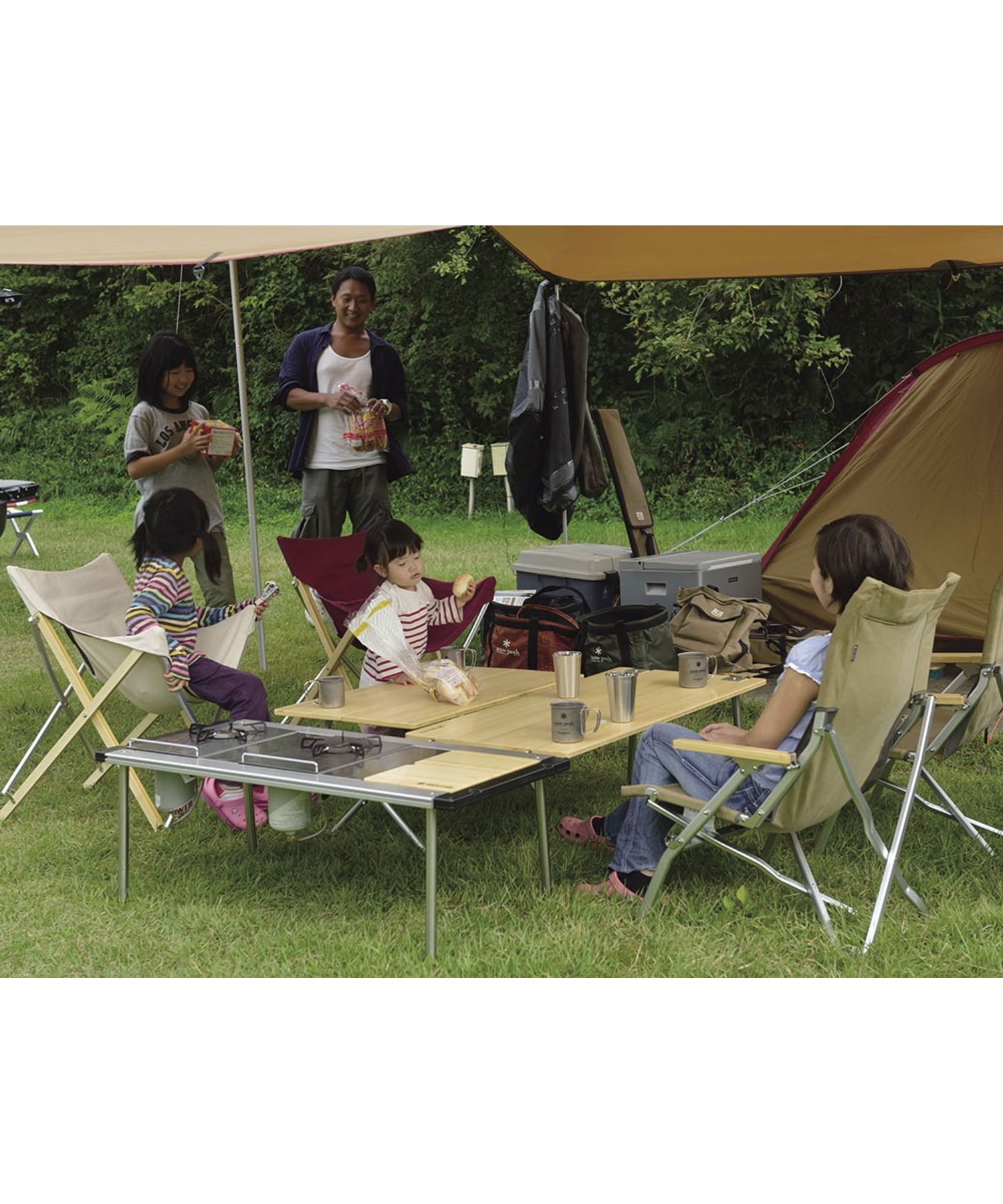 ワンアクションローテーブル竹| スノーピーク(Snow Peak)