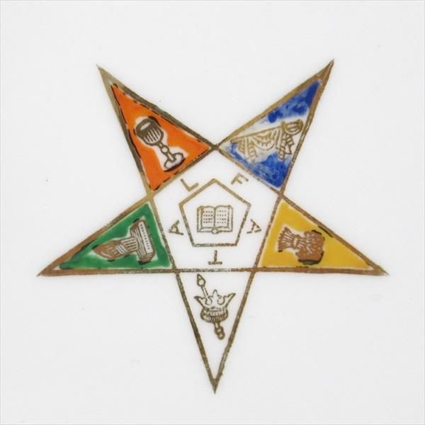 フリーメイソン 逆五芒星 OES スタープレート