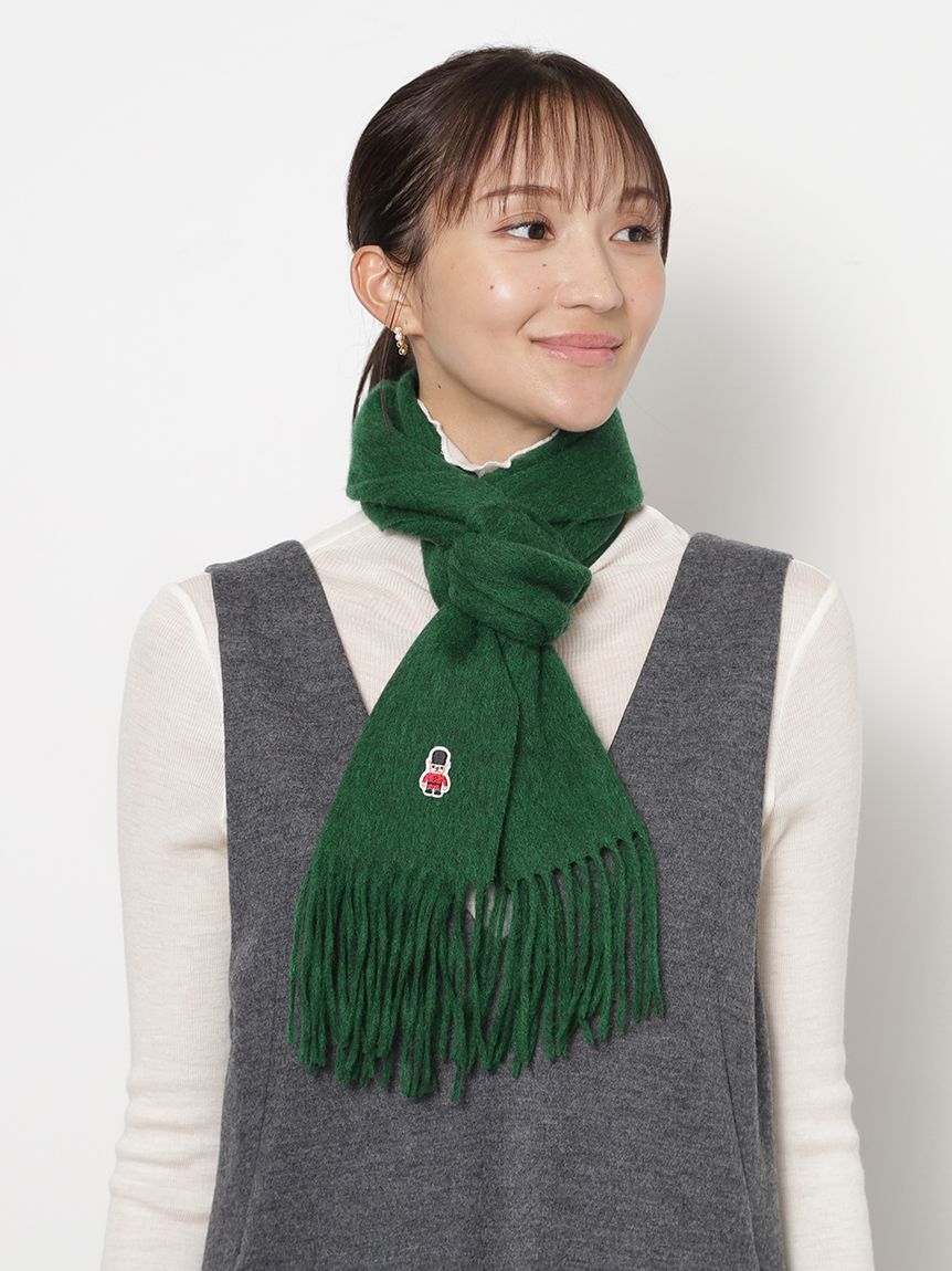 マッキントッシュ バッキンガムベア ワッペン付 無地 マフラー【公式