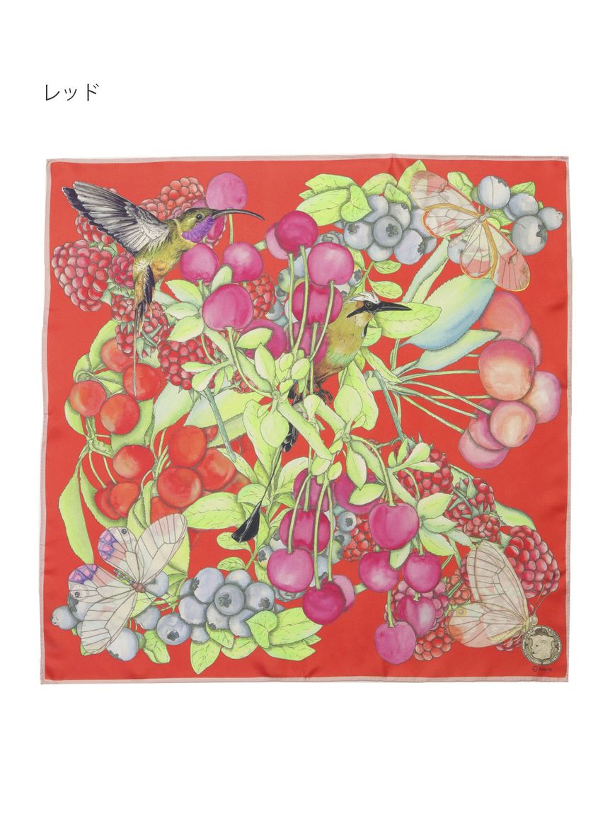 スカーフ】スウォッシュロンドン (SWASH LONDON) Cherry Berry 68cm