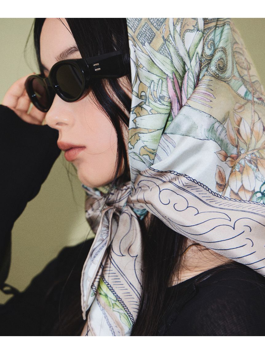 スカーフ】スウォッシュロンドン (SWASH LONDON) GATE 88×88 シルク