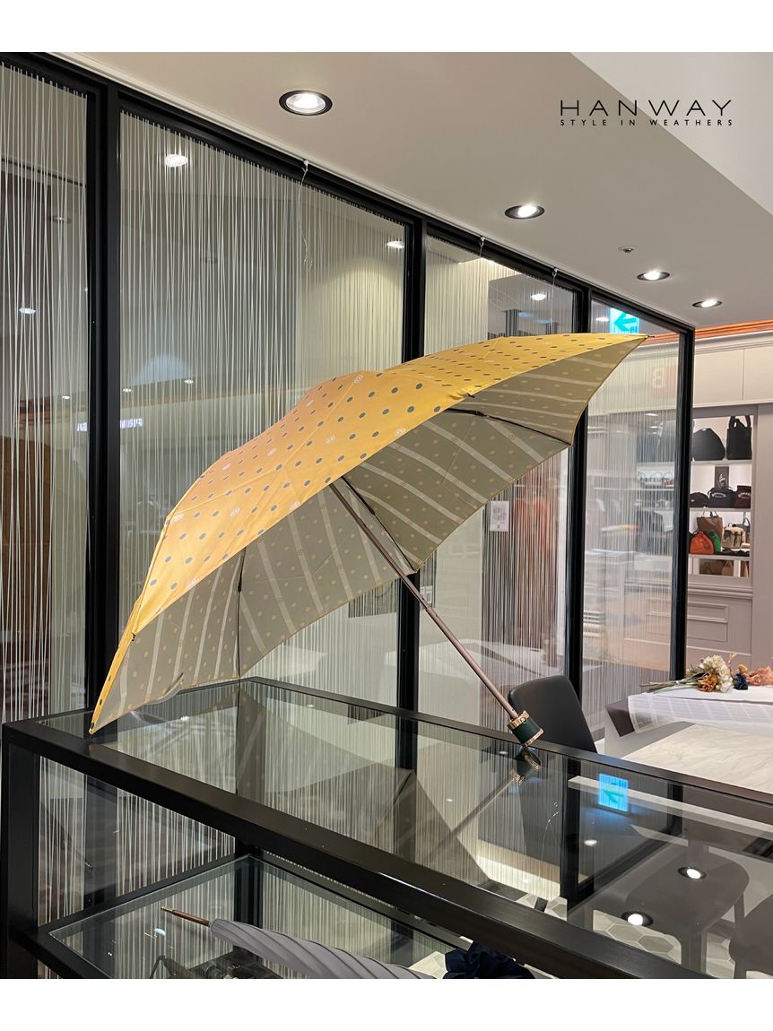 雨傘】ハンウェイ (HANWAY) PジャカードHDots 折りたたみ傘 日本製