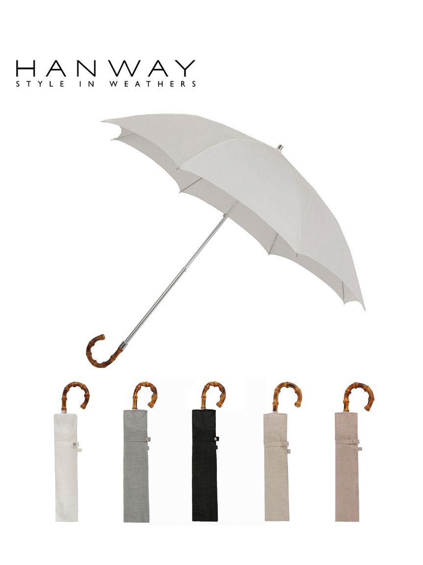 日傘】ハンウェイ（HANWAY）Aoi 折りたたみ 木棒【公式ムーンバット