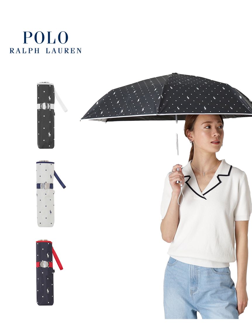 晴雨兼用折りたたみ日傘】ポロ ラルフ ローレン (POLO RALPH LAUREN