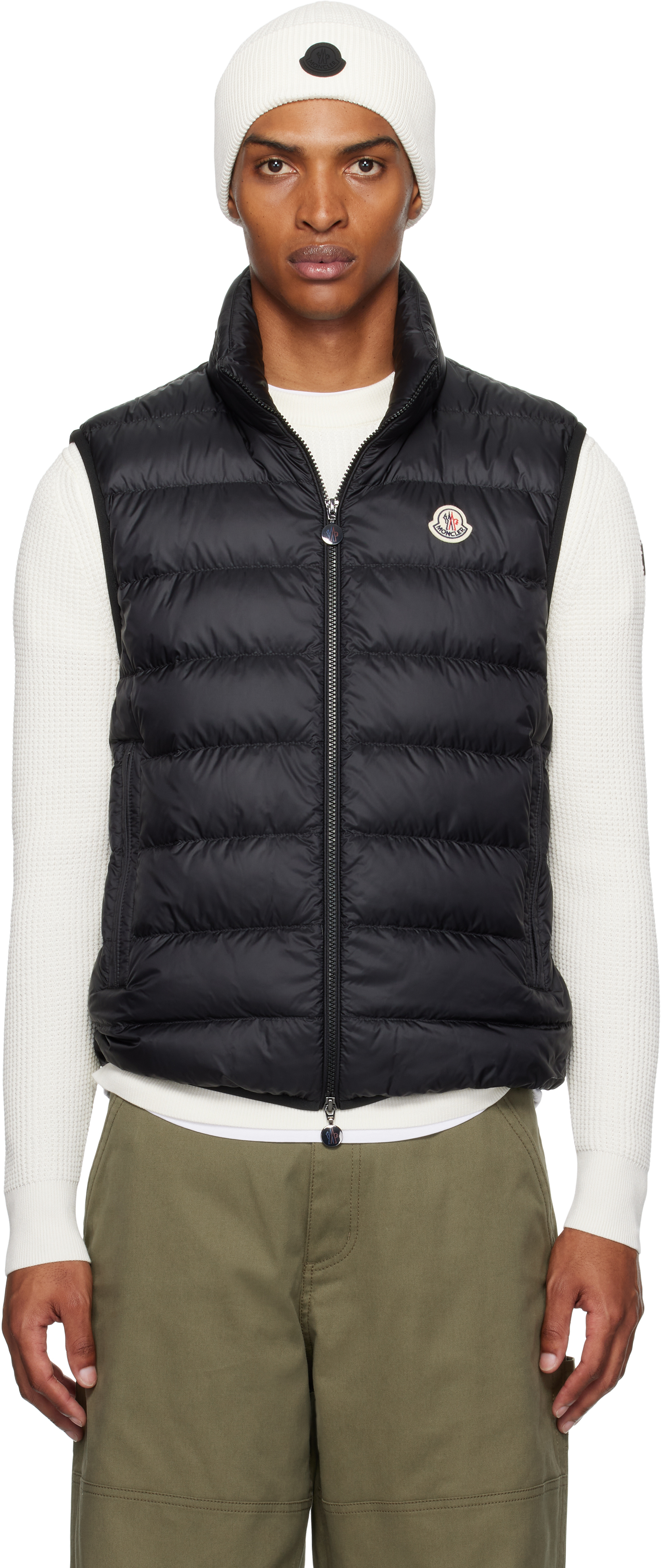 Moncler: ブラック Rocoque ダウンベスト | SSENSE 日本