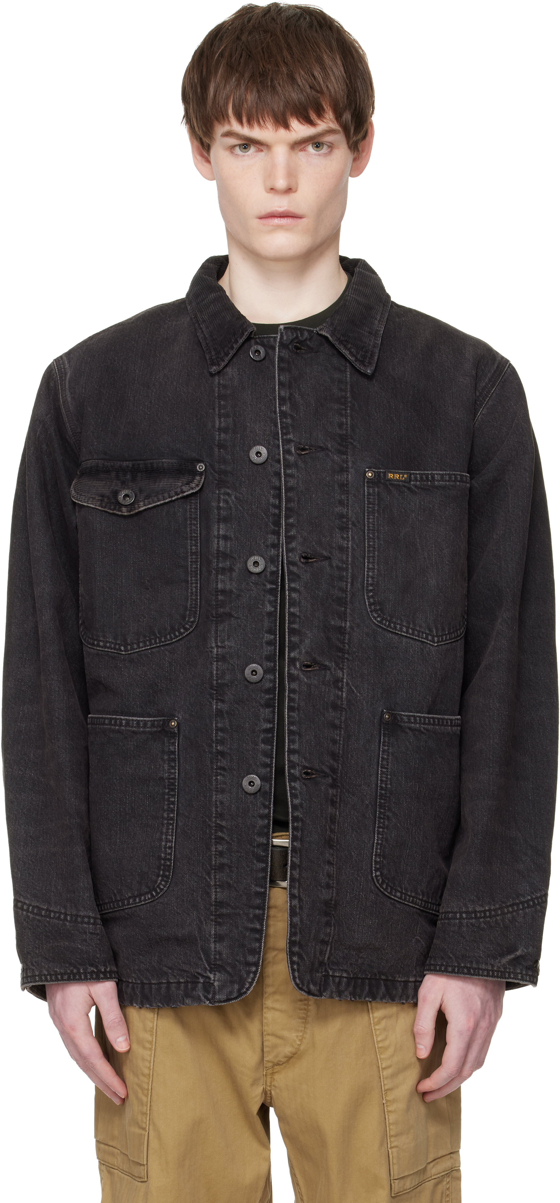 RRL: ブラック Lynn デニムジャケット | SSENSE 日本