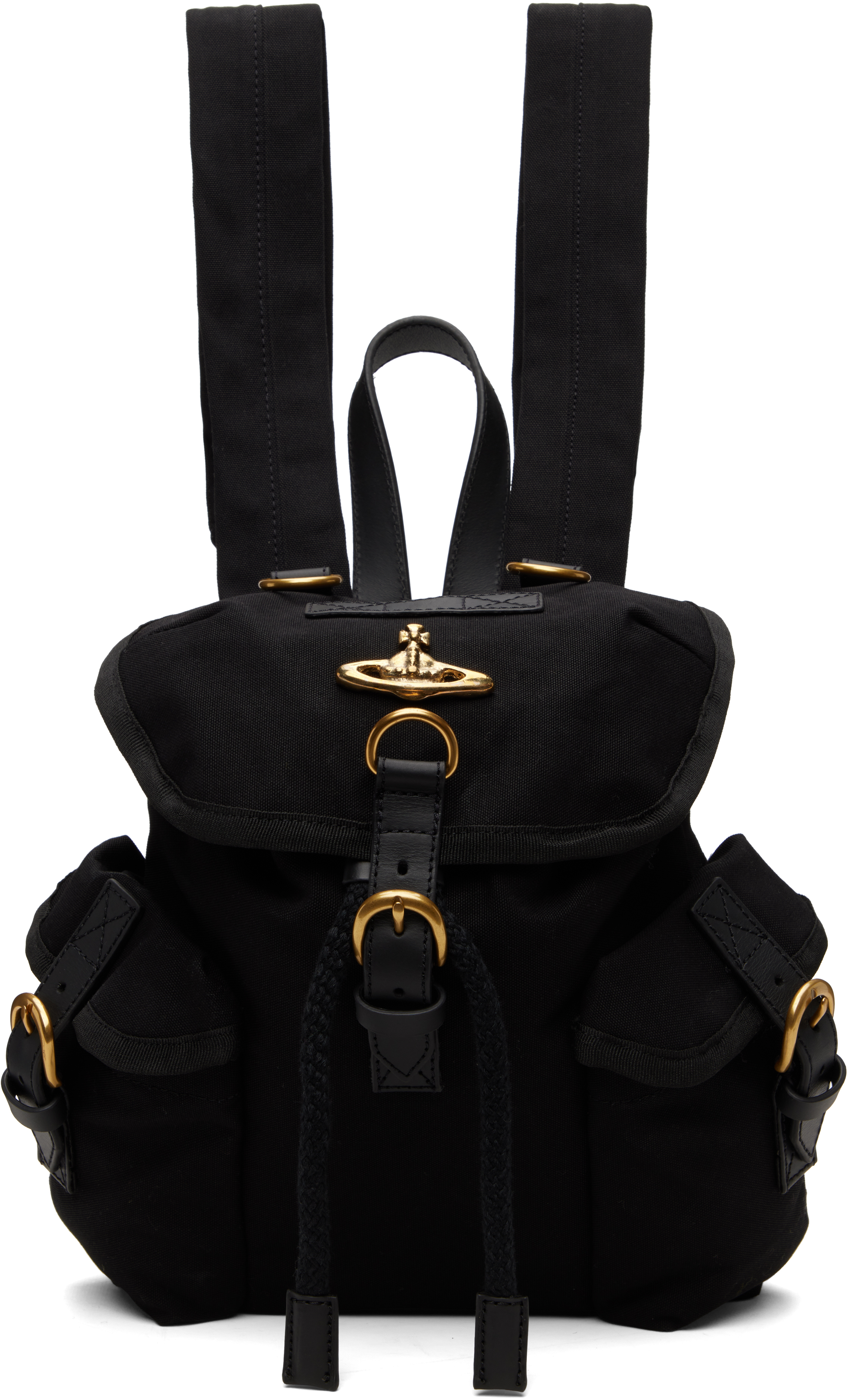 Vivienne Westwood: Black Highland Small Backpack | SSENSE
