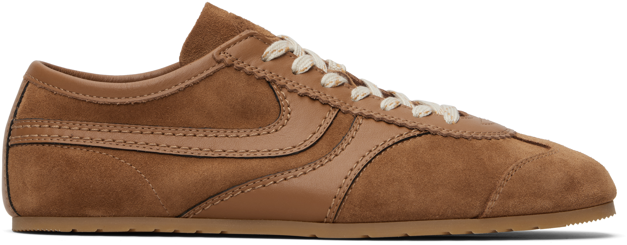 Dries Van Noten: タン スエード スニーカー | SSENSE 日本