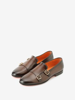 CARLOS】ダブルモンクストラップシューズ（シューズ）｜SANTONI
