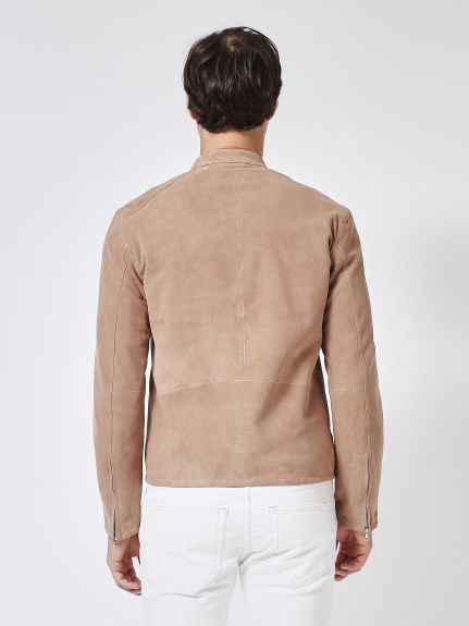 ラムスエード ライダースジャケット（アウター）｜Cruciani