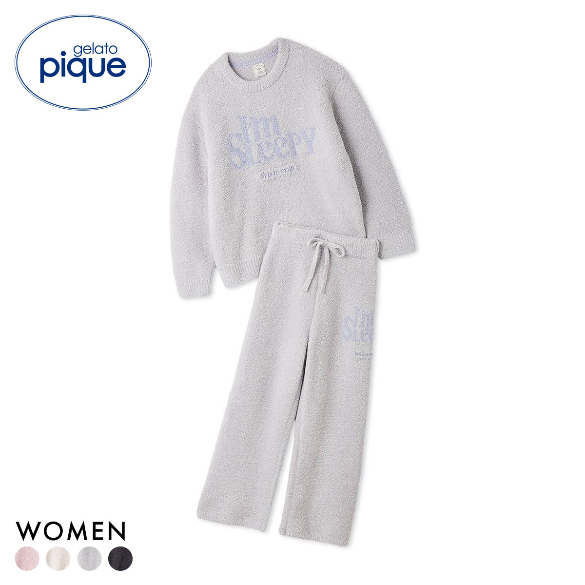 ジェラートピケ レディース パウダースリーピーロゴジャガードプル