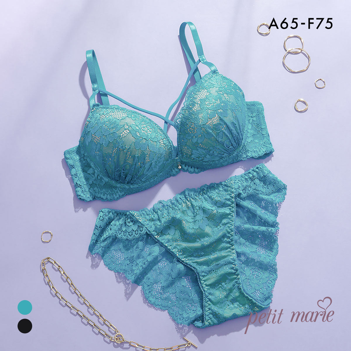 プチマリー シアーレースクロスコード ブラセット ABCDEF ブラジャー