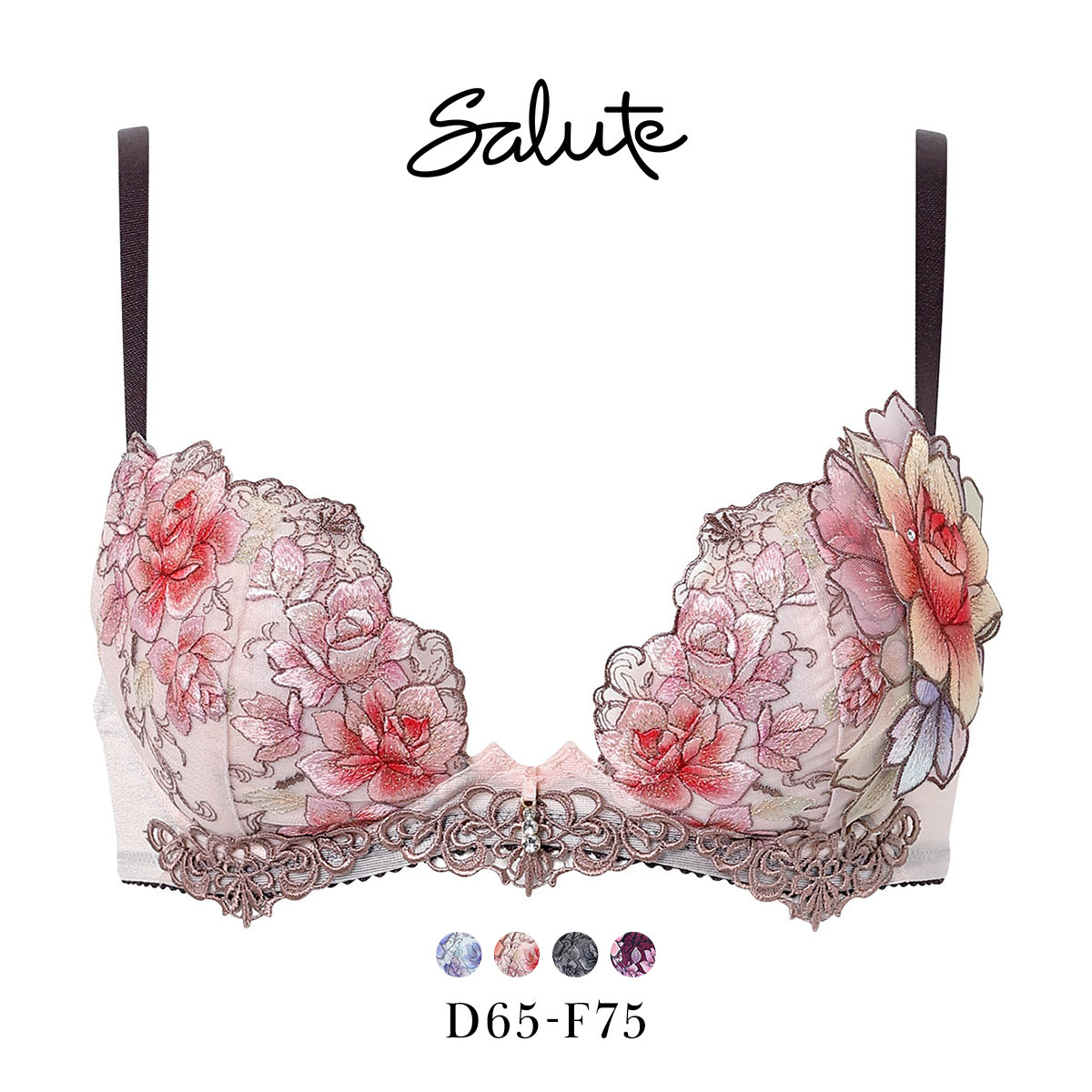 ワコール サルート 23グループ 23G フロントエックスプラス ブラジャー