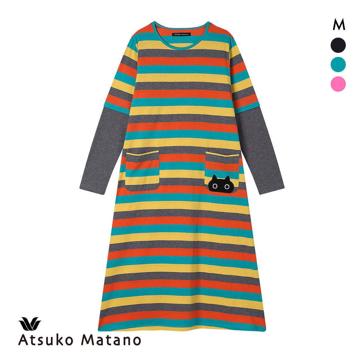 ワコール マタノアツコ ワンピース ルームウェア パジャマ マルチ