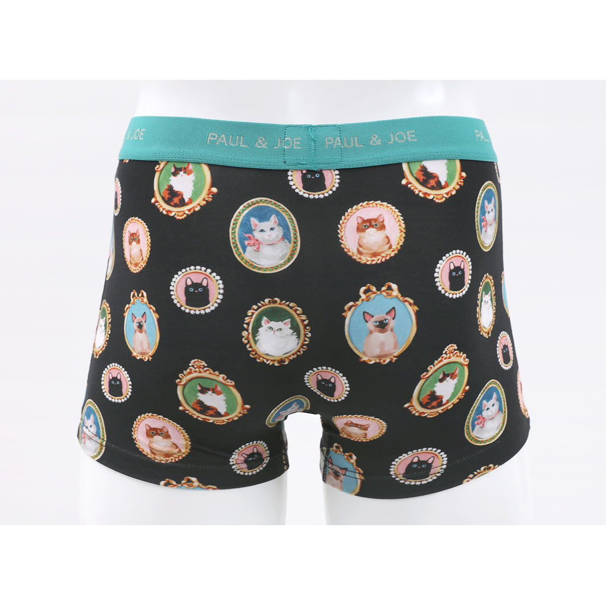 ポール ＆ ジョー 額縁猫柄 ボクサーパンツ メンズ 前とじ アンダー
