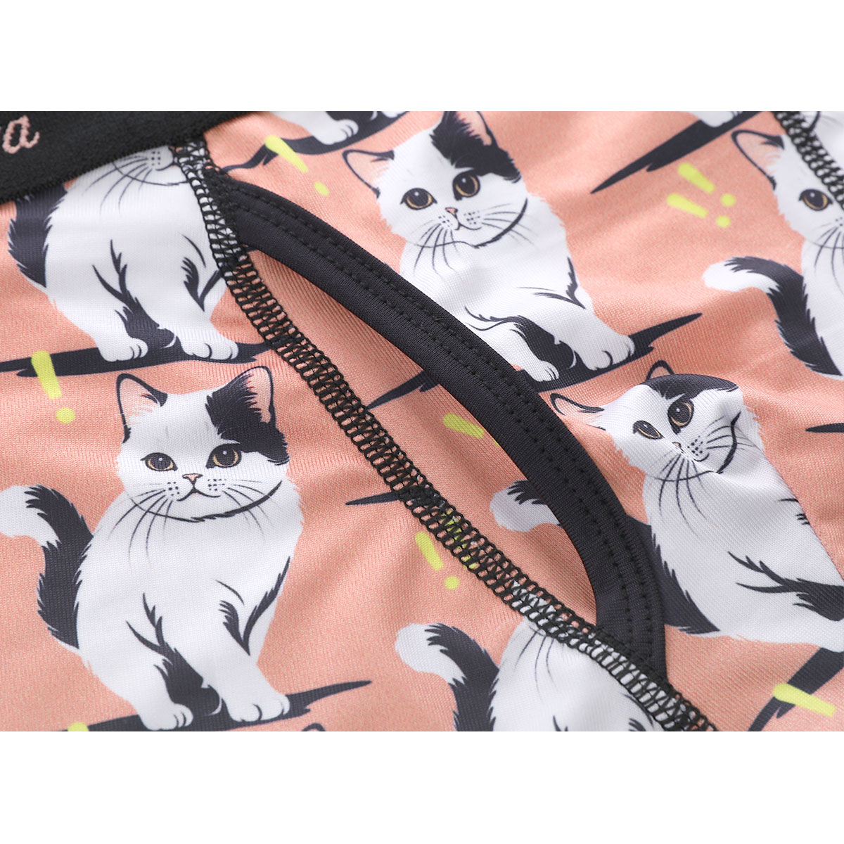 キングノバ ねこ柄 ボクサーパンツ メンズ 前あき M L LL ストレッチ