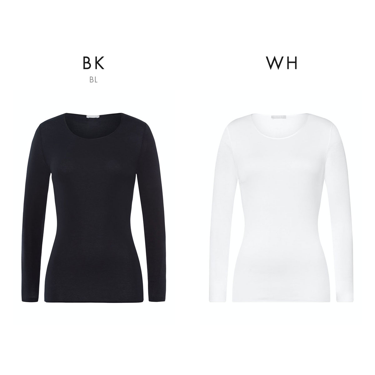 ハンロ コットン シームレス 長袖 トップス HANRO COTTON SEAMLESS U