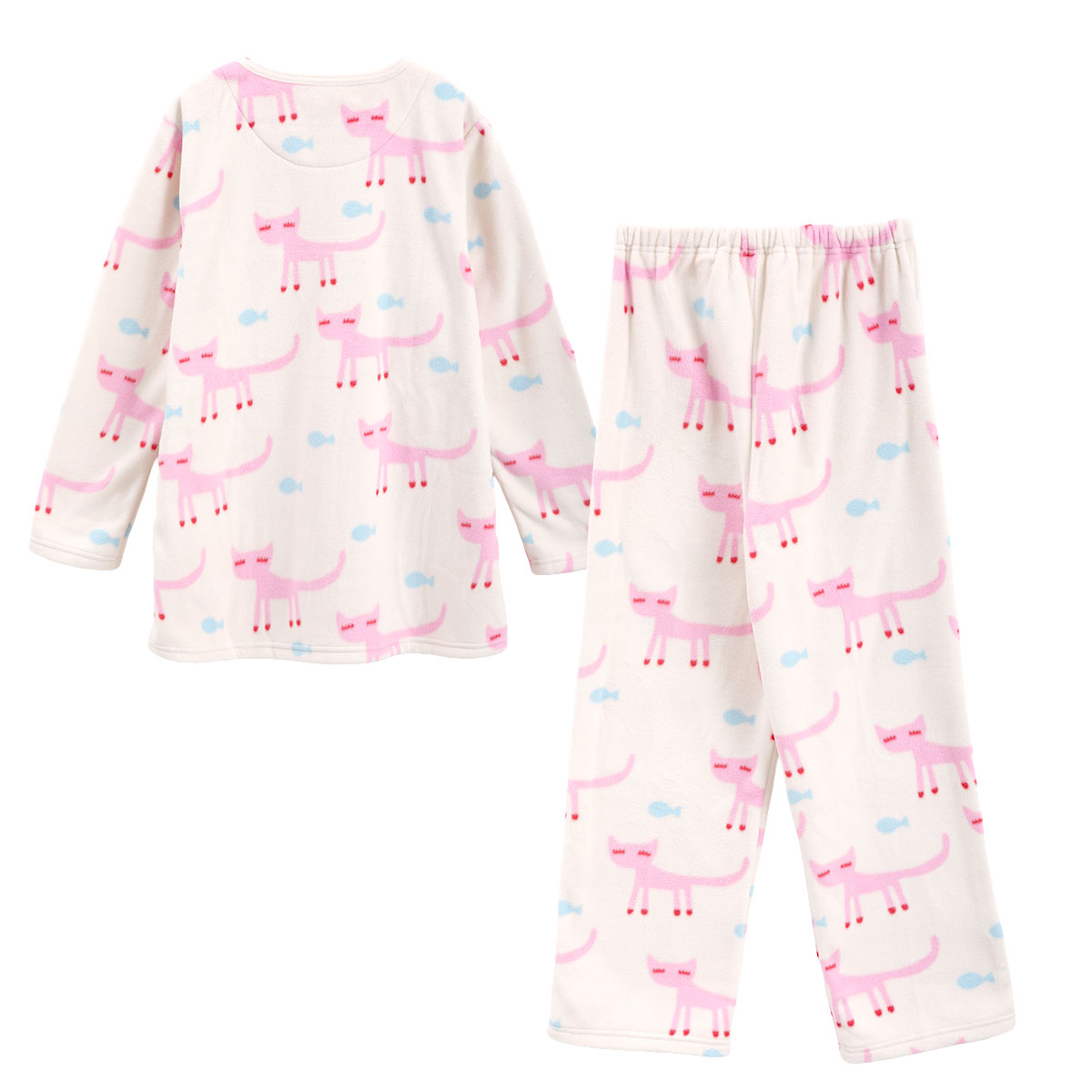 ワコール マタノアツコ フリース 長袖 パジャマ 上下セット ルーム