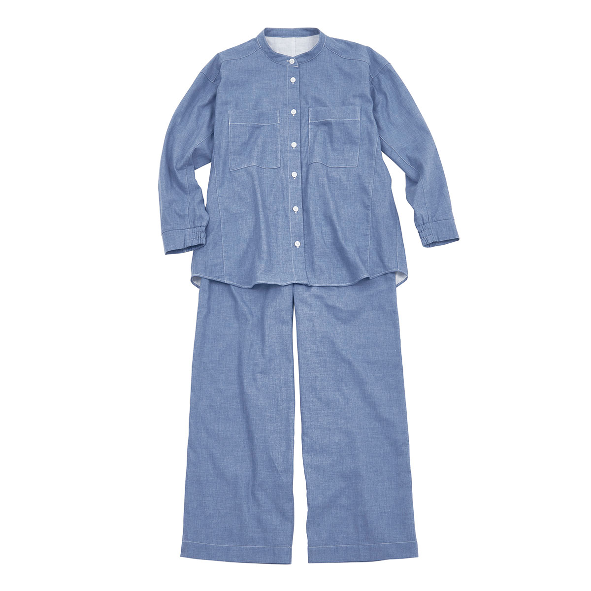 ワコール 睡眠科学 レディース 二重ガーゼ シャツパジャマ 長袖 上下