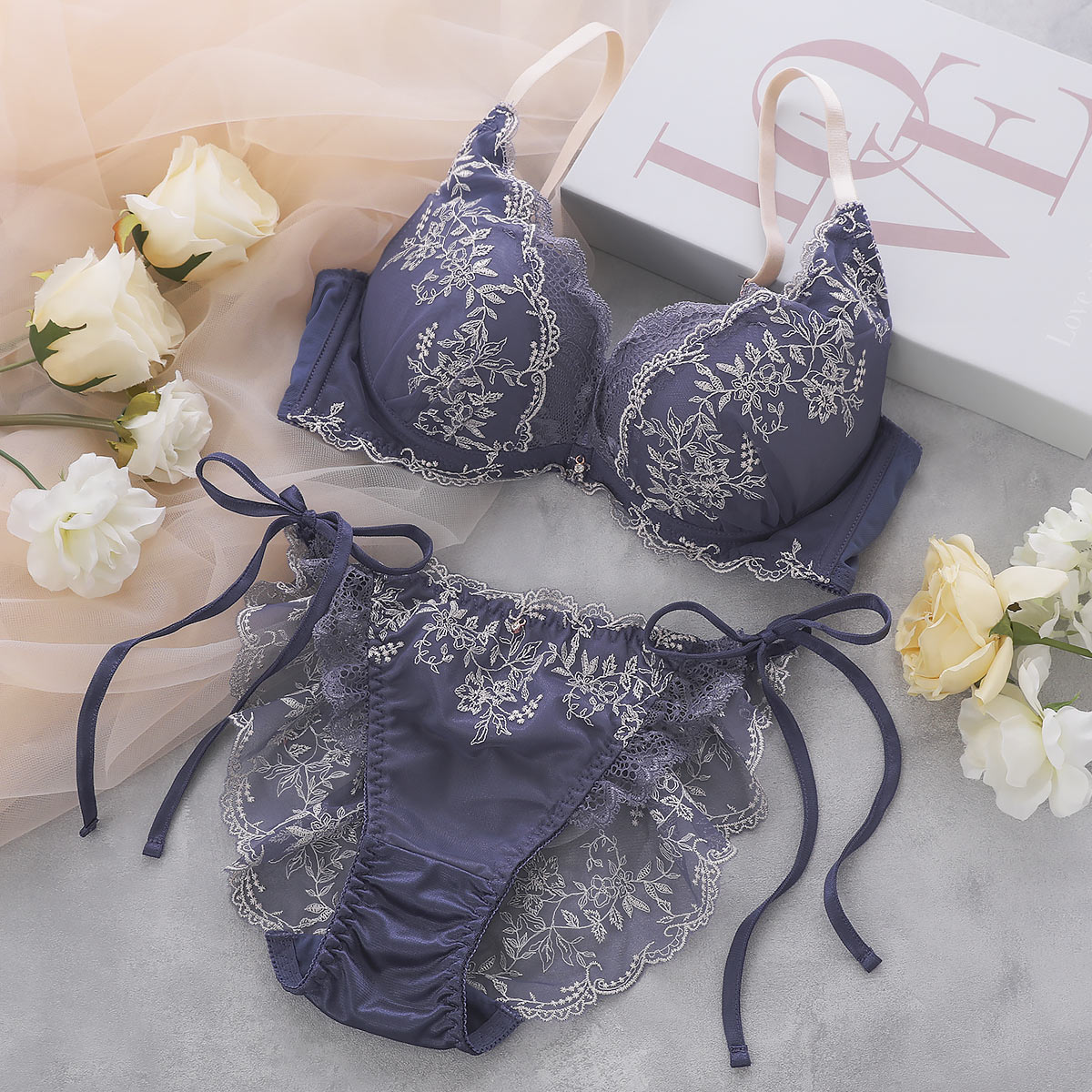 ココランジェ ミスティフローラ SHIROHATO別注 ブラジャー ショーツ