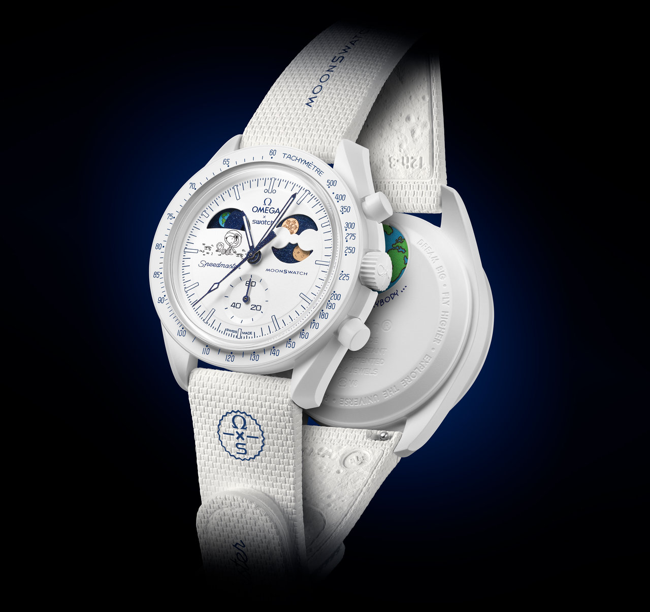 オメガ×スウォッチ新作】完売必至。ムーンフェイズに刻まれる