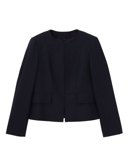 セットアップ対応商品】ウールジョーゼットクルージャケット|ANAYI