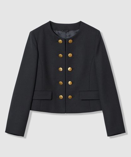 セットアップ対応商品】ウールジョーゼットクルージャケット|ANAYI