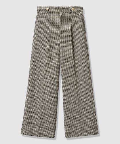 セットアップ対応商品】ウールトロピカルタックワイドパンツ|ANAYI