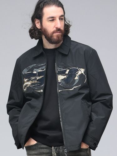 DIESEL (ディーゼル) 合成皮革 フルジップ ジャケット DSA192790LHBE