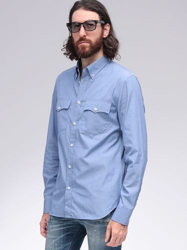 PRADA (プラダ) クラシックカラー コットン ストライプ柄 長袖 シャツ