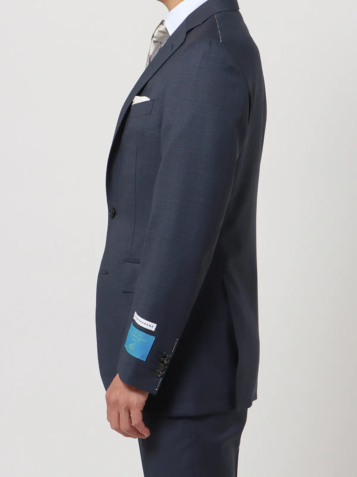 スーツ／2つボタン／CANONICO／SUPERSONIC／マイクロパターン／CH22