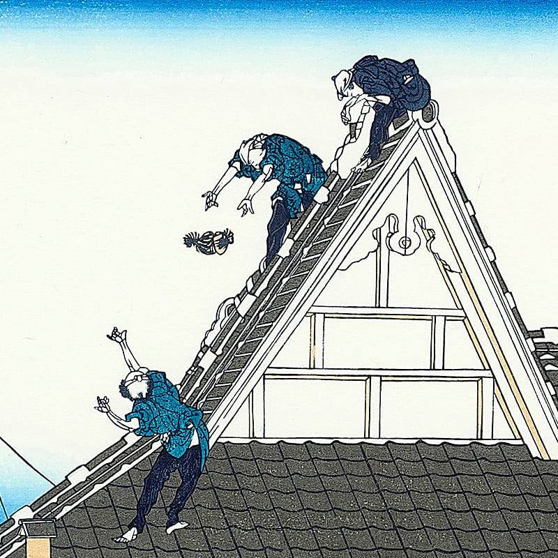 富嶽三十六景 江都駿河町三井見世略図｜葛飾北斎【富士山世界文化遺産