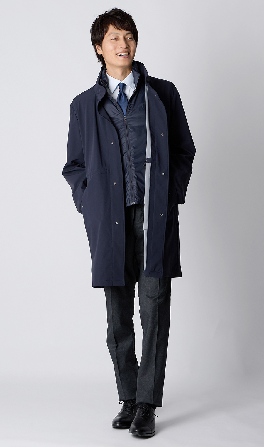 スタンドカラーコート【THERMO ARENA】【＃すごコート】【3WAY