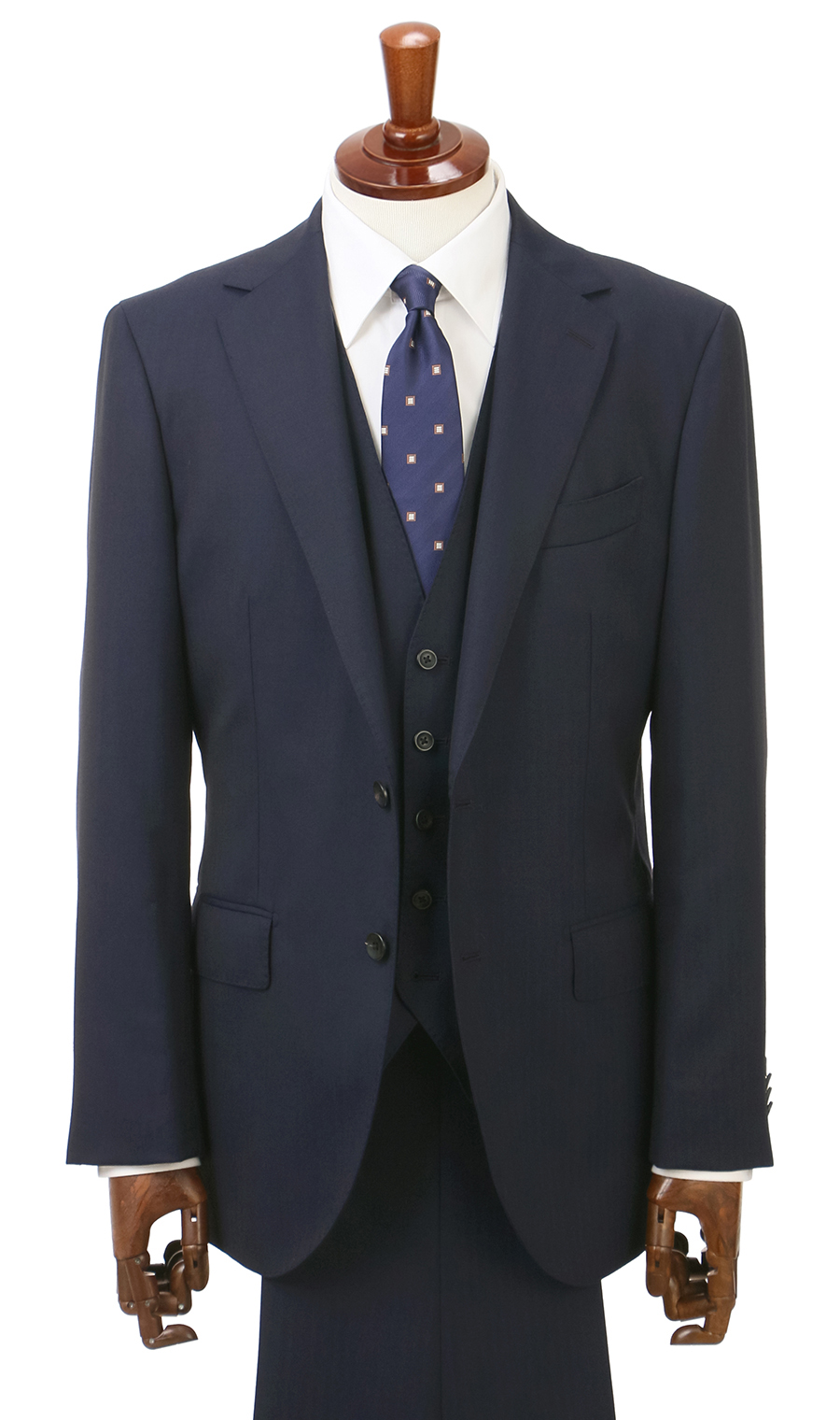 プレミアムスタイリッシュスーツ【スリーピース】【Super100's