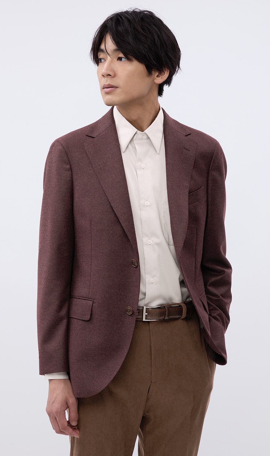 ウールカシミヤ混ジャケット【Loro Piana FAVOLA】 (345000-01