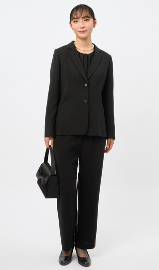 テーラードカラーフォーマルスーツ【3点セット】【裾上げ済み