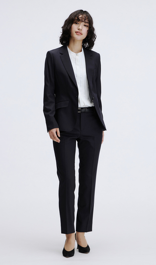 テーパードパンツ【セットアップ着用可】【裾上げ済み】 (HPT5560-C