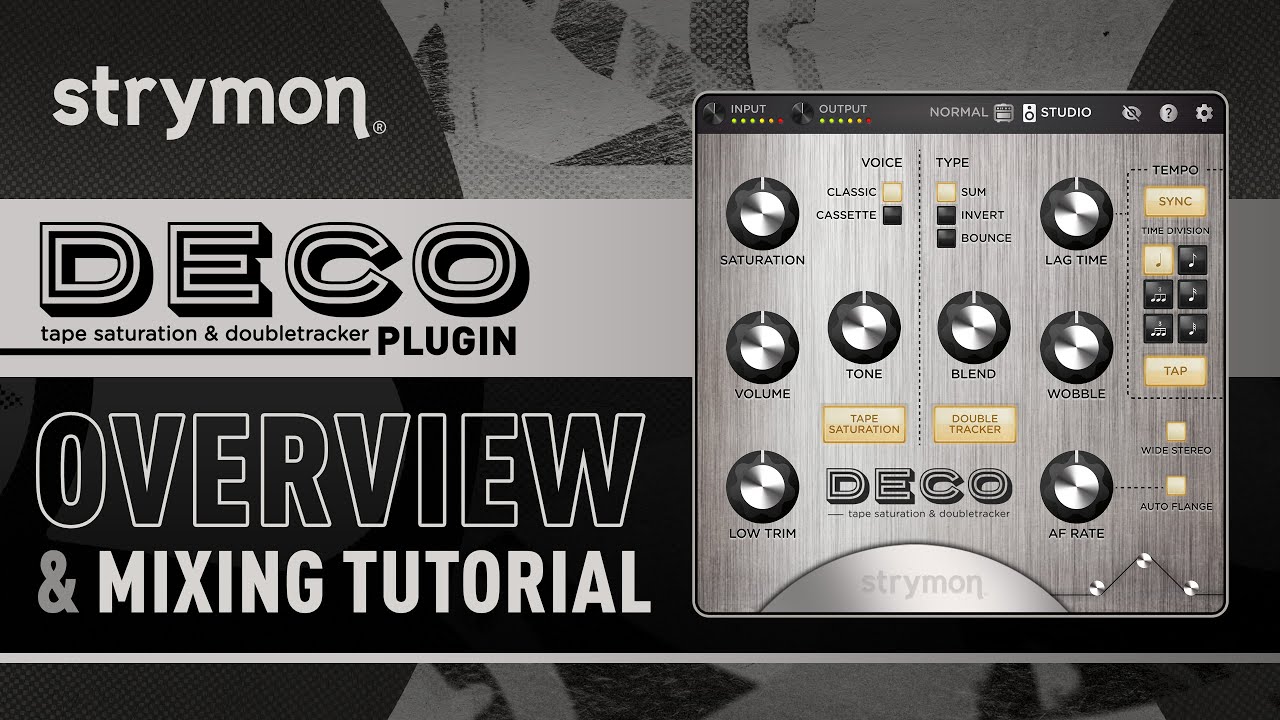 Deco Tape Saturator & Doubletracker Plugin - Strymon