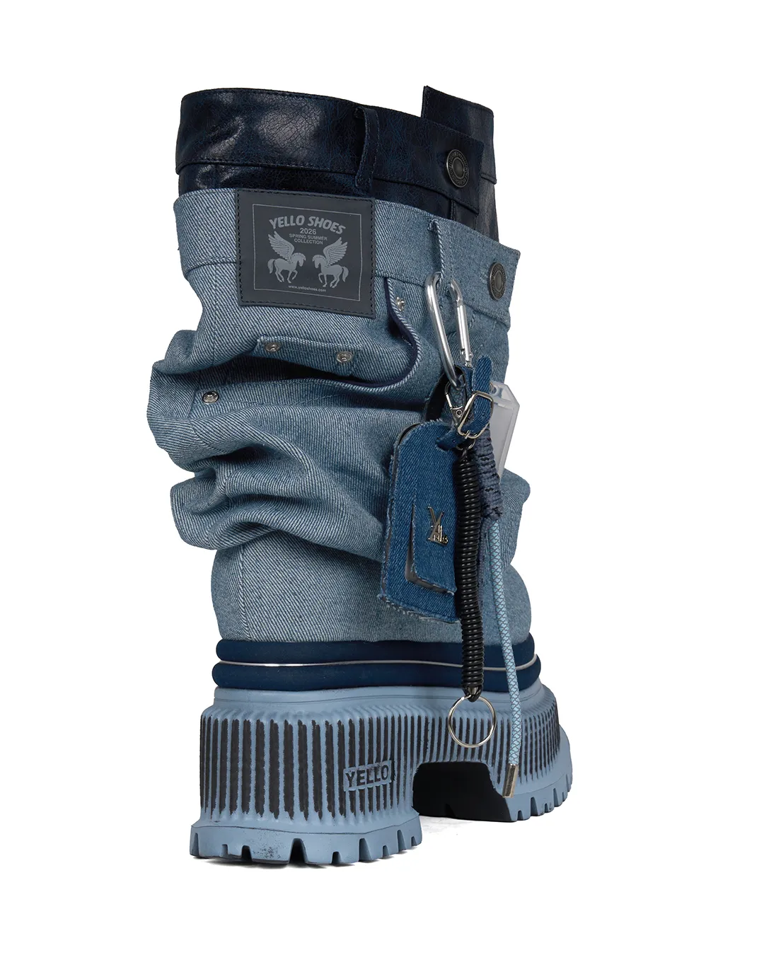 YELLO / SASSY PLATFORM SHORT BOOTS