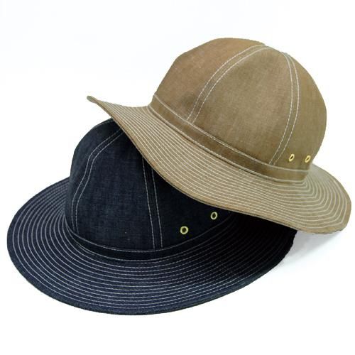 ファティーグハット（ホワイトステッチ） - 日本製 オリジナルデニム