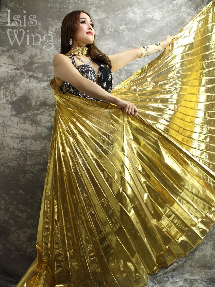 ベリーダンス エジプト製 イシスウィング・ゴールド IW0001 （S/L