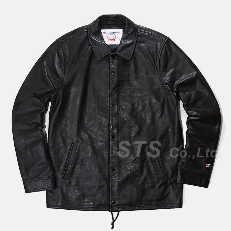 Supreme/Champion Leather Coaches Jacket - UG.SHAFT