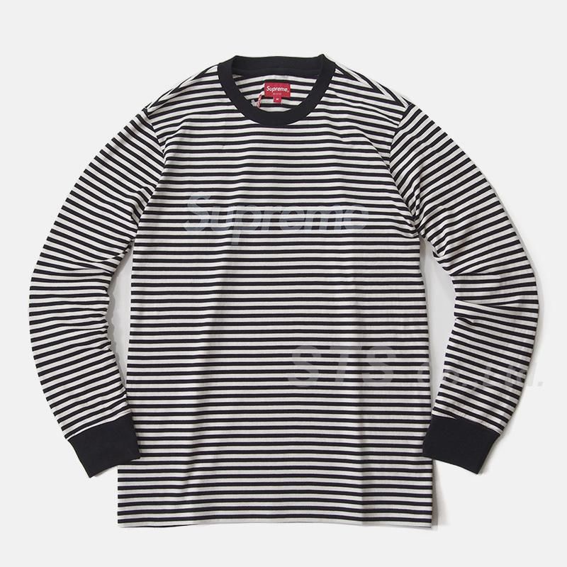 Supreme - Striped Logo L/S Top - UG.SHAFT