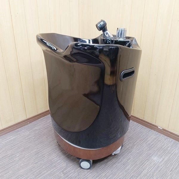 中古/A】EMS『移動式シャンプー台 PERRO（ペロ）（ブラック/ヘッドスパ