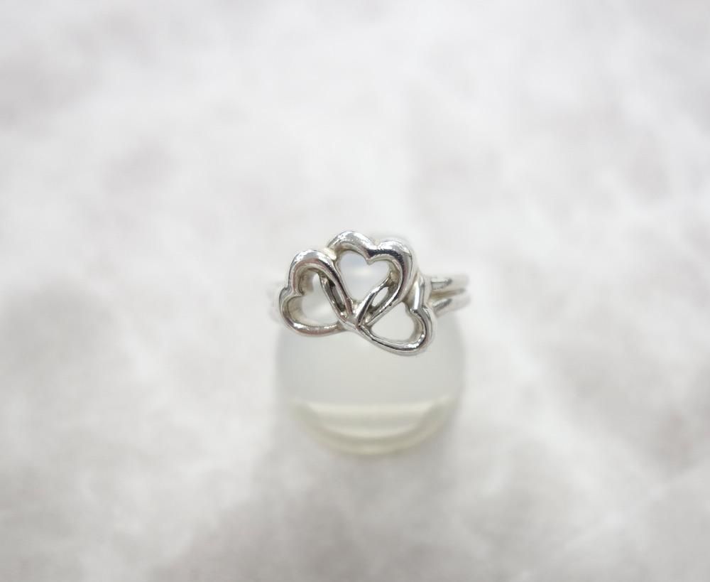 Tiffany & Co ティファニー トリプルハート リング 指輪 silver925 9号